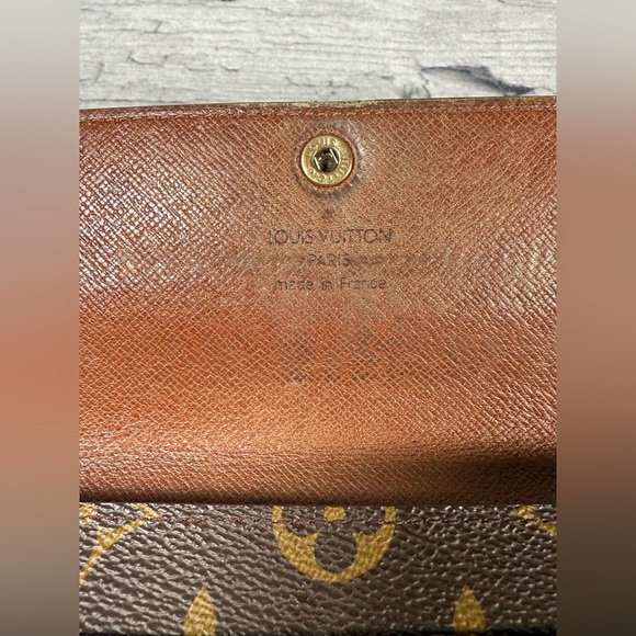 Louis Vuitton Portefeuille Sarah Long Bifold Wallet Brown Monogram Leather - Picture 8 of 16